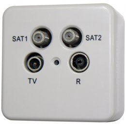 GNIAZDO SIGNAL 2xSAT/RTV KOŃCOWE