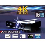OPTICUM AX 4K BOX HD61 TWIN 2 X DVB-S2X + DYSK 2TB