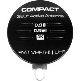 ANTENA PŁASKA DOOKÓLNA ZEWNĘTRZNA BOTRONIK DVB-T2 CZARNA