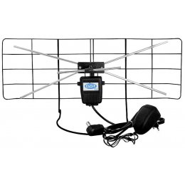 ANTENA POKOJOWA DVBT + WZMACNIACZ + ZASILACZ