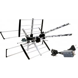 ANTENA ZEWNĘTRZNA SPARTA LAMBDA LTE COMBO VHF + UHF + ZASILACZ PS-1