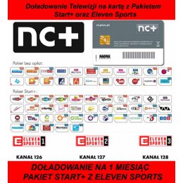 DOŁADOWANIE KART TNK START+ Z ELEVEN SPORTS NA 1 MIESIĄC