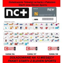 DOŁADOWANIE KART TNK START+ Z ELEVEN SPORTS NA 12 MIESIĘCY