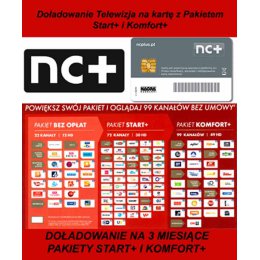 DOŁADOWANIE KART TNK START+ Z KOMFORT+ NA 3 MIESIĄCE