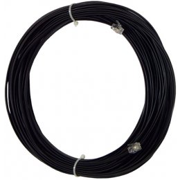 KABEL TELEFONICZNY 4-ŻYŁOWY - CZARNY - 30M - ZAROBIONY