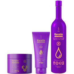 KOMPLET KERATIN HAIR COMPLEX ADVANCED FORMULA - 3 PRODUKTY