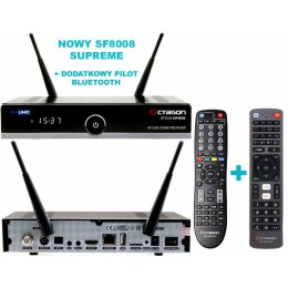 OCTAGON SF8008 V3 SUPREME COMBO UHD 4K 1 X DVB-S2X MS + 1 X DVB-T2/C + DODATKOWY PILOT BLUETOOTH