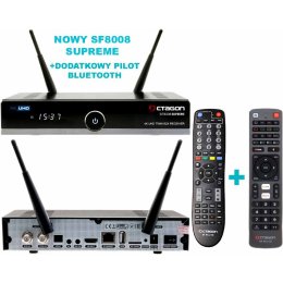 OCTAGON SF8008 SUPREME TWIN UHD 4K 2 x DVB-S2X + DODATKOWY PILOT BLUETOOTH