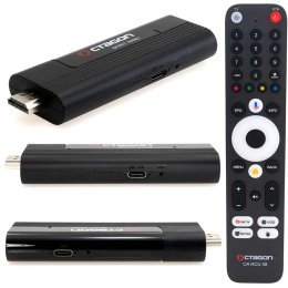 OCTAGON SPIRIT NANO 4K UHD HDR10+ ANDROID TV Stick OTT MEDIA STREAMING 5G WLAN BT RCU