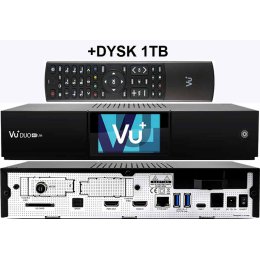VU+ DUO 4K LITE DVB-C FBC + DYSK 1TB