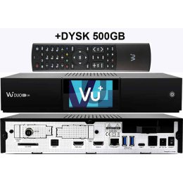 VU+ DUO 4K LITE DVB-T2/C DUAL + DYSK 500GB