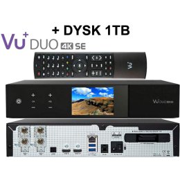 VU+ DUO 4K SE 2 x DVB-S2X FBC + DYSK 1TB