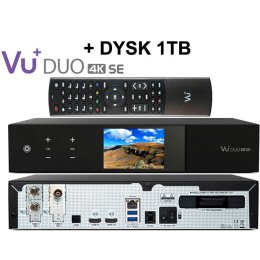 VU+ DUO 4K SE DVB-S2X FBC + DVB-T2/C DUAL MTSIF + DYSK 1TB