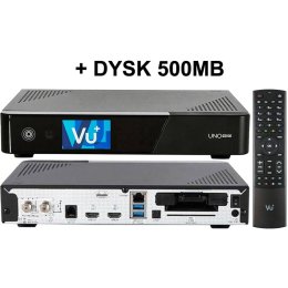 VU+ UNO 4K SE S2X FBC + DYSK 500MB