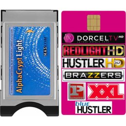 ZESTAW EROTYCZNY - MODUŁ ALPHACRYPT + KARTA ELITE HD 6+ 7 KANAŁÓW - 1 ROK