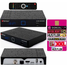 ZESTAW EROTYCZNY - OPTICUM AX UHD 1500 4K  + KARTA ELITE HD 6+ 7 KANAŁÓW - 1 ROK